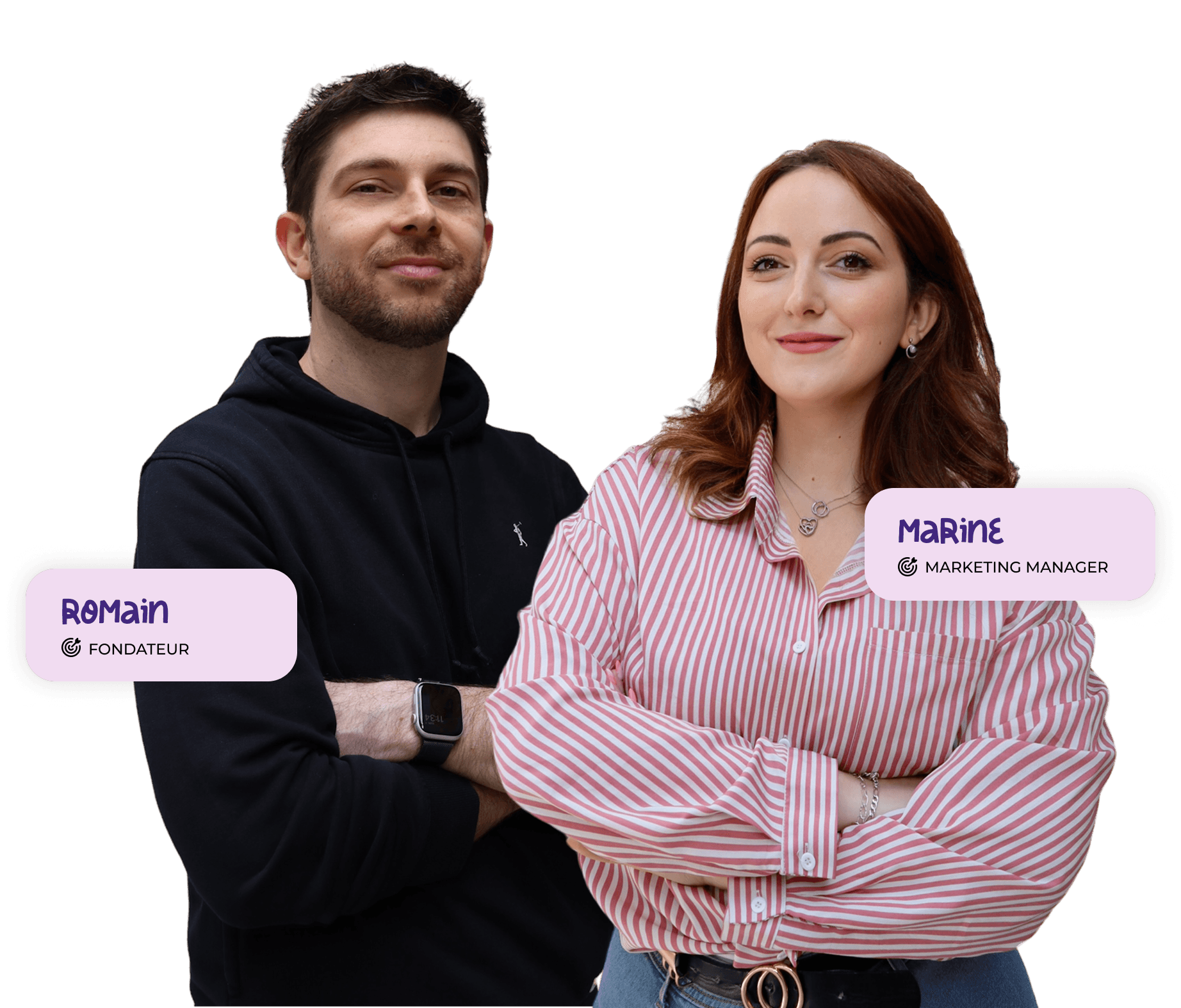 Photo de Romain fondateur de marketing box et de marine chef de projet marketing